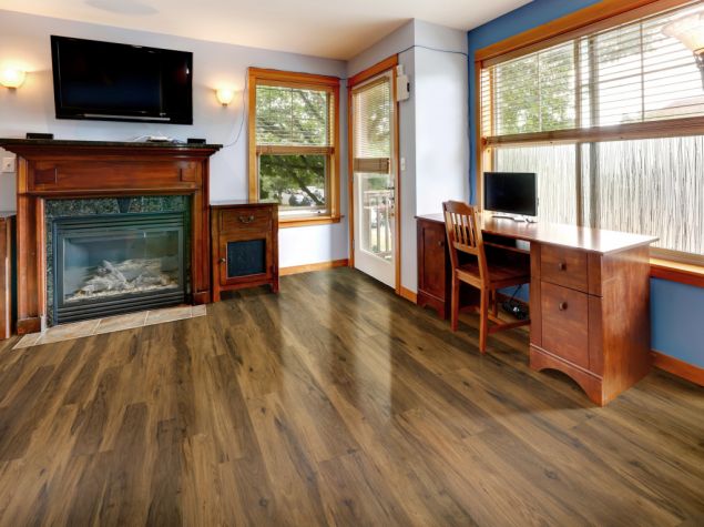 Tapi Larson Smoked Brown Click Luxury Vinyl Flooring